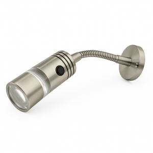 Conversions Technology Lighting 12V LED Interior/Reading Light, Flexible, 1W, Surface Mount for RV/Boat