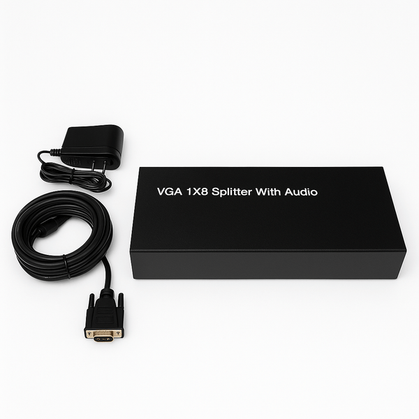 Conversions Technology Audio Video Splitter Active VGA Splitter 1×8