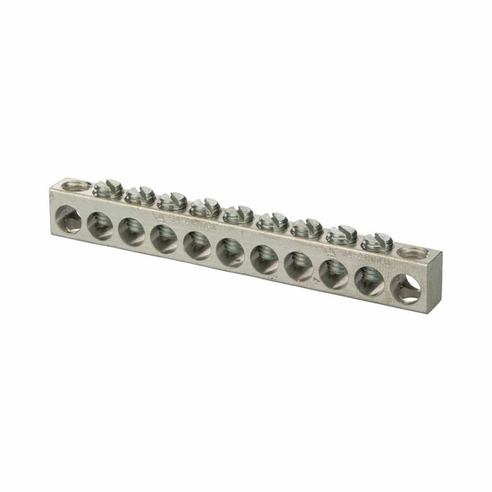 Conversions Technology Aluminum 11 Hole Neutral Bar 4 STR - 600 MCM