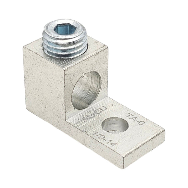 Conversions Technology Aluminum Single Barrel Connectors 14 AWG - 1/0 AWG - 1/4"
