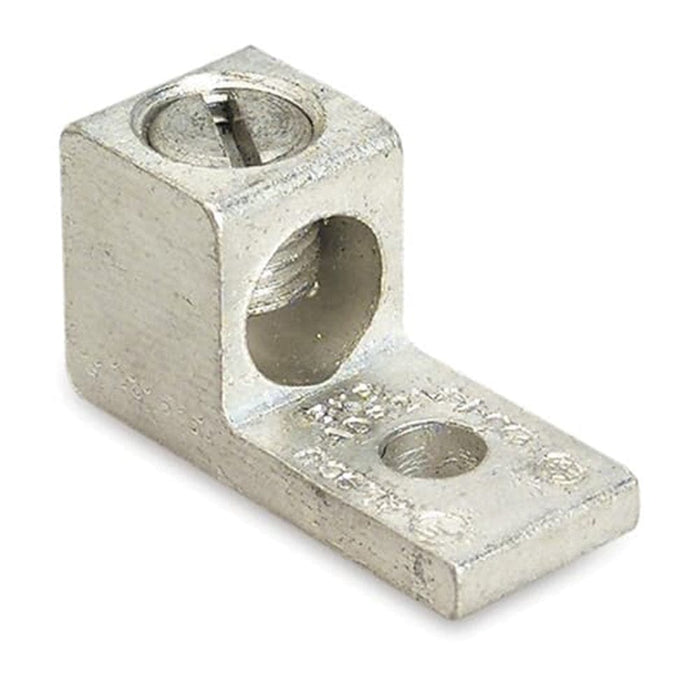 Conversions Technology Aluminum Single Barrel Connectors 600 kcmil 3/8 Inch Stud Size