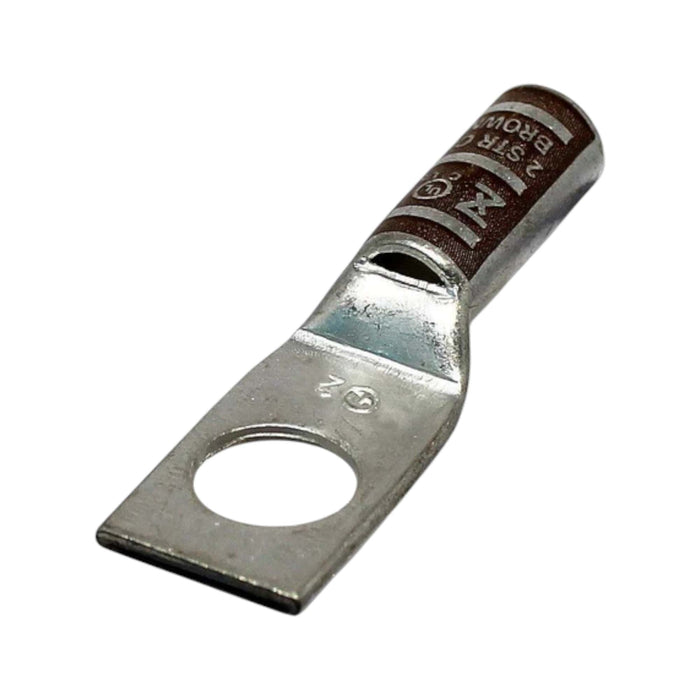 Conversions Technology Copper Long Barrel One Hole Compression Lug 2 AWG 1/4-inch Bolt Size