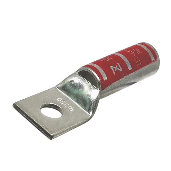 Conversions Technology Copper Long Barrel One Hole Compression Lug 350 MCM 1/2-inch Bolt Size