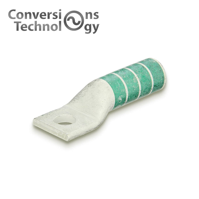 Conversions Technology Copper Long Barrel One Hole Compression Lug 600 MCM 1/2-inch Bolt Size