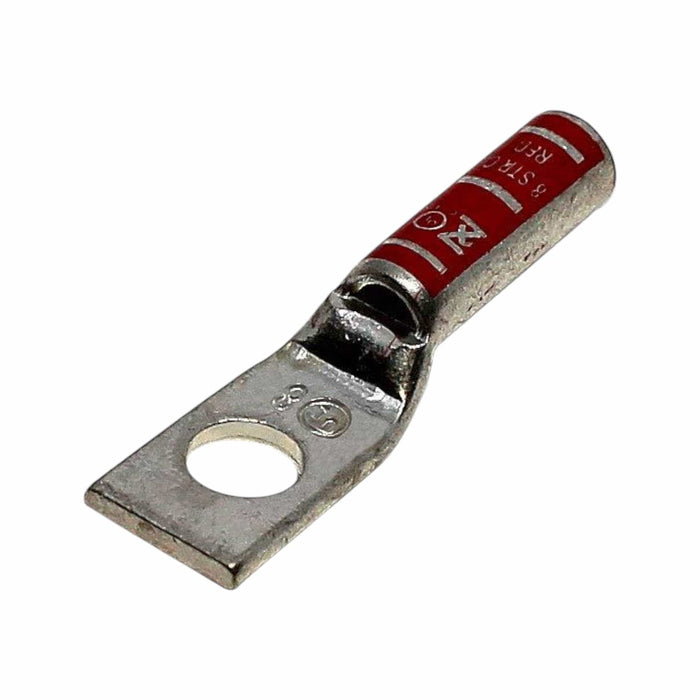Conversions Technology Copper Long Barrel One Hole Compression Lug 8 AWG 3/8-Inch Bolt Size