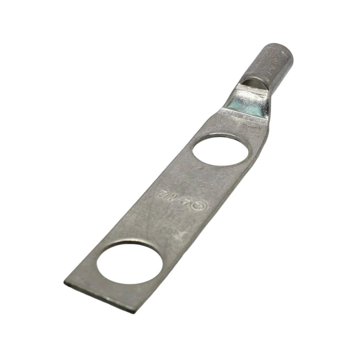 Conversions Technology Copper Long Barrel Two Hole Compression Lugs 4 AWG 1/2 -inch Bolt Size