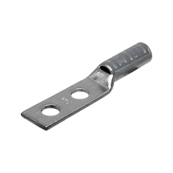 Conversions Technology Copper Long Barrel Two Hole Compression Lugs 4 AWG 3/8-inch Bolt Size