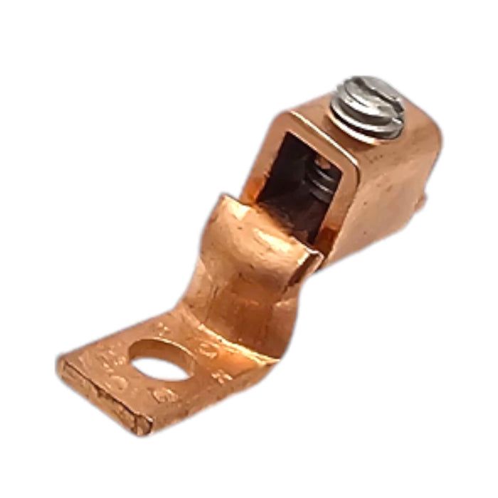 Conversions Tech Copper Mechanical Lug - One Hole Offset Tongue 14 AWG Solid - 4 AWG CU