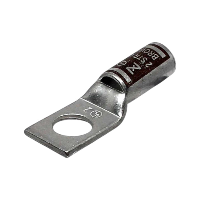 Conversions Technology Electrical Copper Short Barrel One Hole Compression Lugs 2 AWG 5/16-inch Bolt Size