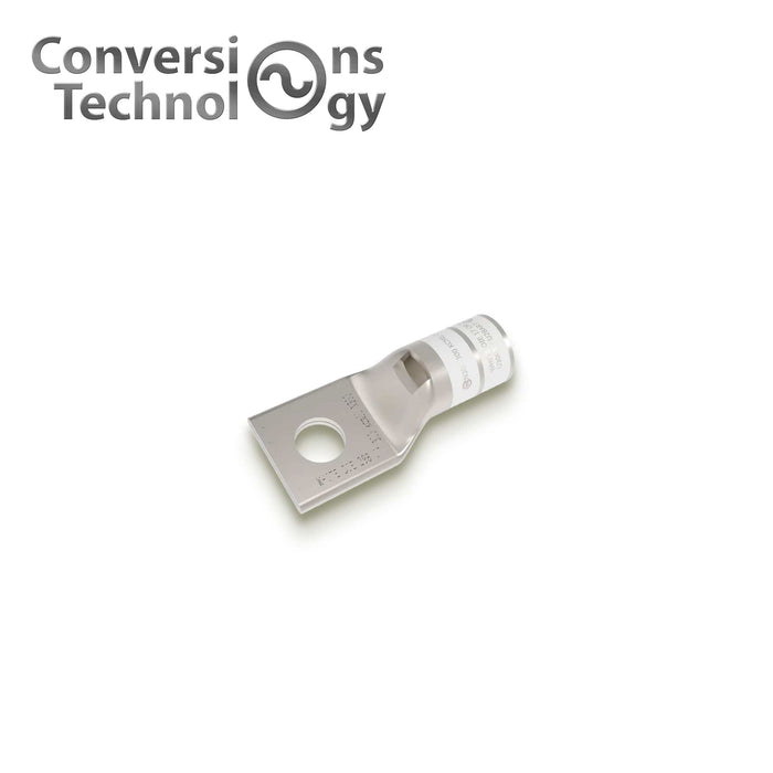 Conversions Technology Copper Short Barrel One Hole Compression Lugs 300 MCM 5/8-inch Bolt Size
