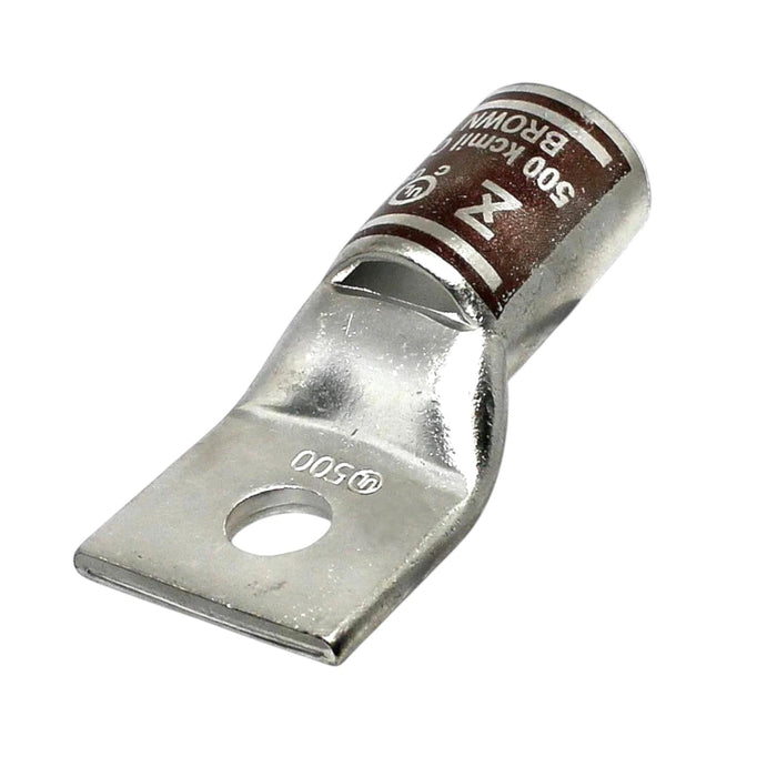 Conversions Technology Copper Short Barrel One Hole Compression Lugs 500 MCM 1/2-inch Bolt Size