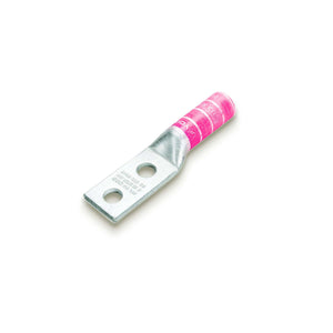 Conversions Technology Copper Short Barrel Two Hole Compression Lugs 1/0 AWG 1/4-inch Bolt Size