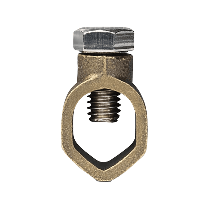 Conversions Technology Electrical Ground Rod Clamp 2 AWG to 10 AWG - 3/8" Stud Size