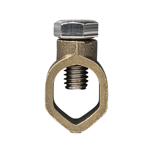 Conversions Technology Electrical Ground Rod Clamp 2 AWG to 10 AWG - 3/8 to 1/2" Stud Size