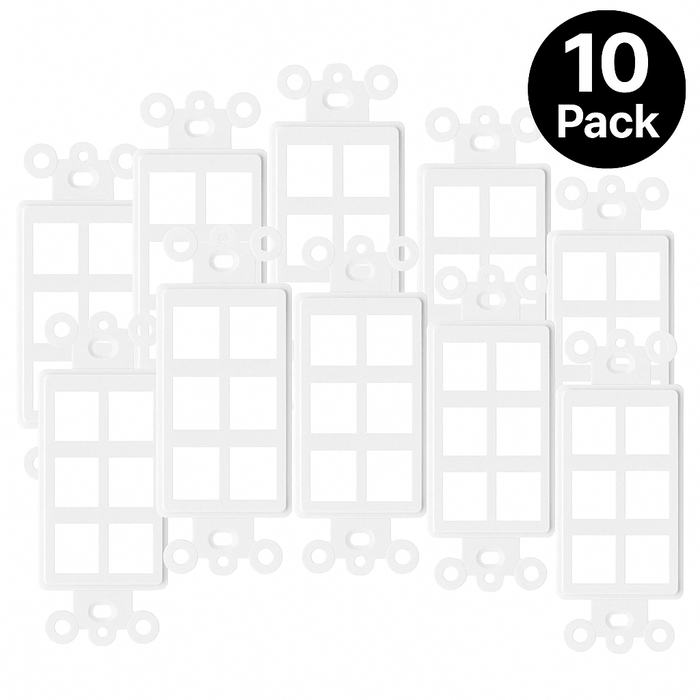 Conversions Tech Keystone Insert for Decorator Plates | Keystone 4 10 Pack