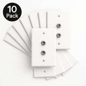 Conversions Tech Wall Plates Installer 10-Pack — F-81 Coax Wall Plates