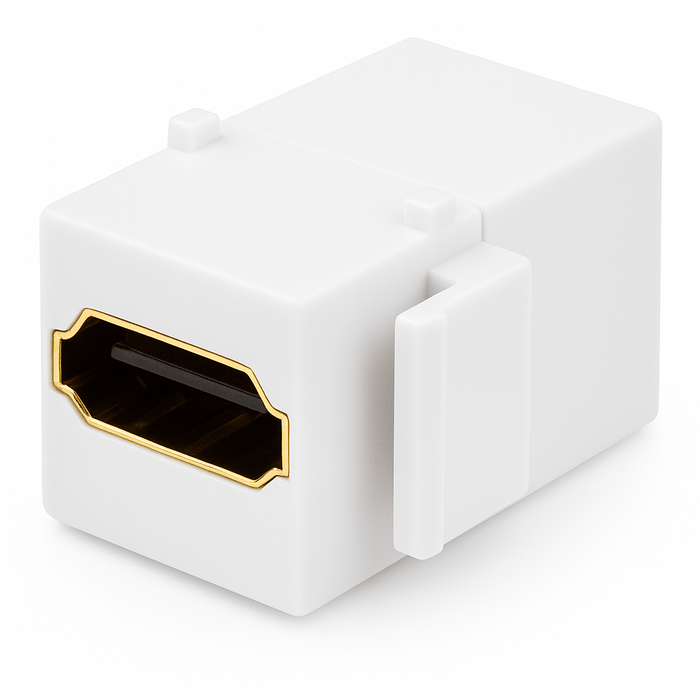 Conversions Technology Keystone Keystone Insert | HDMI | Coupler Jack, White