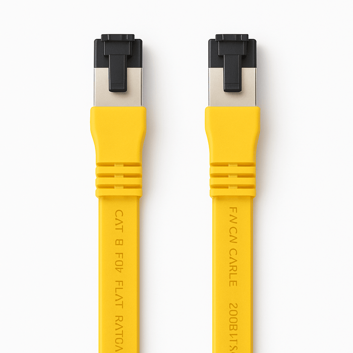 Sigma Wire & Cable Network Patch Cables Patch Cord | Cat8, S/FTP Stranded Bare Copper, Flat 9ft