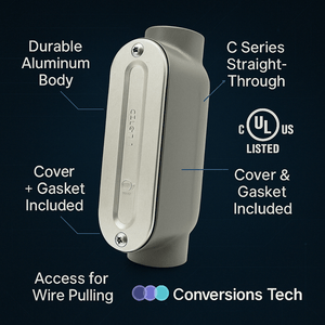 Conversions Tech Rigid Conduit Body C Series  2" UL Threaded