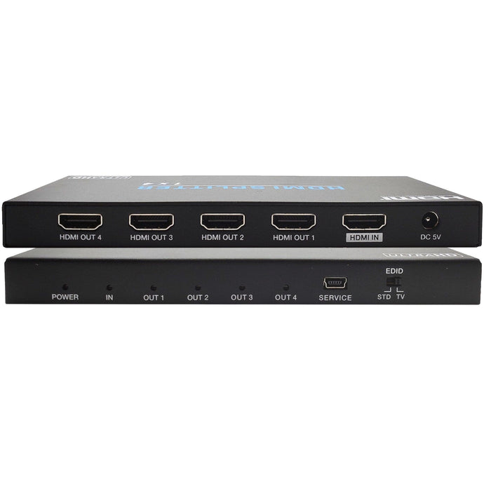 Conversions Technology Audio & Video Splitters & Switches 1x4 HDMI 2.0b 18Gbps Splitter | Slim Design, 5V
