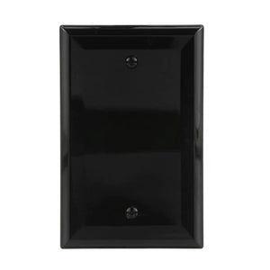 Conversions Technology Wall Plates Blank Wall Plate | 1 Gang | Black