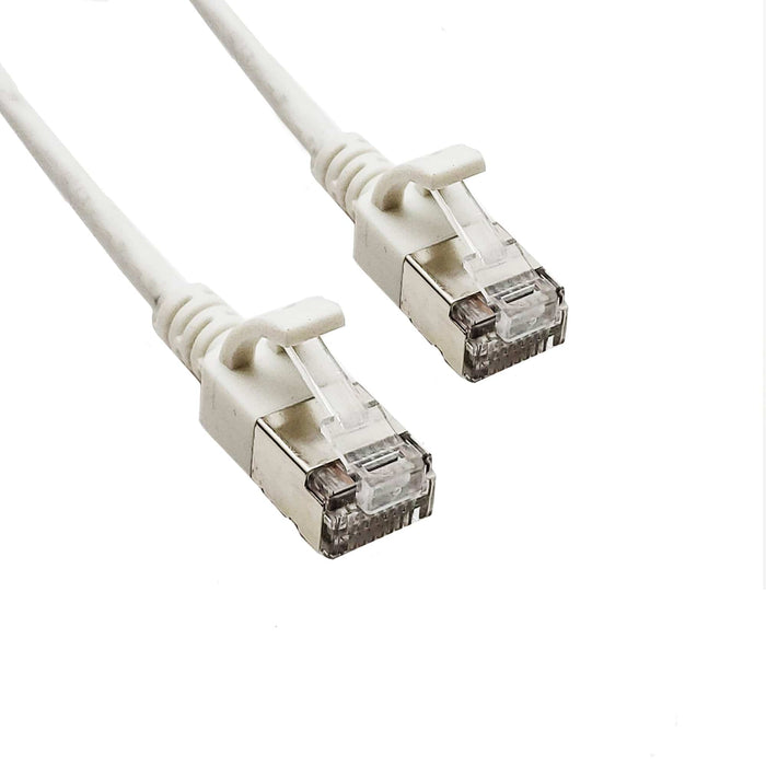 Sigma Wire & Cable Network Patch Cables Cat7, White 1ft