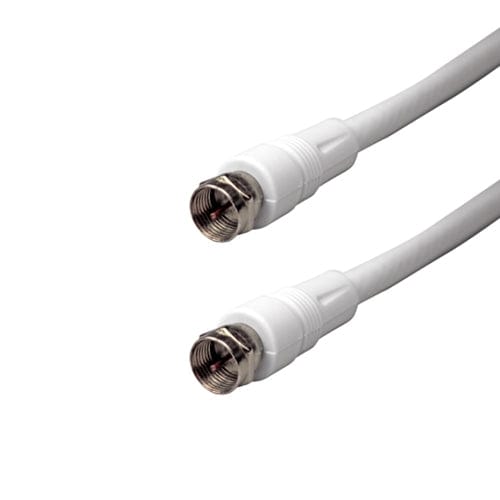 Conversions Technology Coax Accessories Coax Patch Cable w/Molded Ends, 5ft (White)