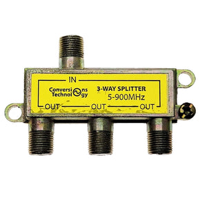 Conversions Technology Coax Accessories Coax Splitter 900 MHz 3-way Over the Air
