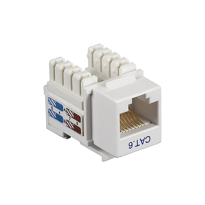 Conversions Technology Keystone Keystone Insert | Cat6 Jack, Unshielded, White