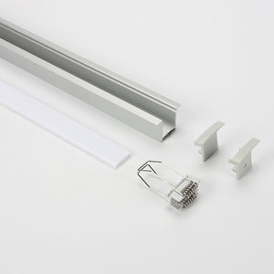 Conversions Technology LED Sensors & Accessories LED Profile, Recessed Series | Diffuser & Housing for LED Ribbon Lights Up to 19mm