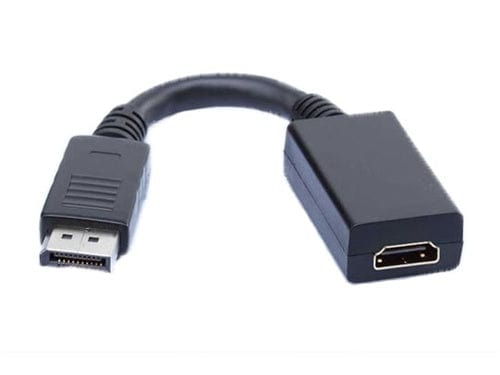 Conversions Technology A/V Adapter Omicron® | Audio Video Adapter | Displayport male to HDMI Female with Flex Cable