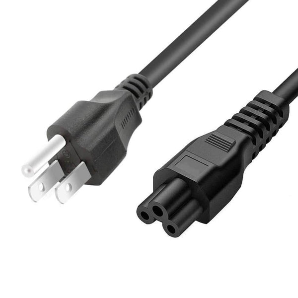 Theta® Electrical Power Cord | NEMA 5-15P to C5 | 18AWG | 12ft | Black