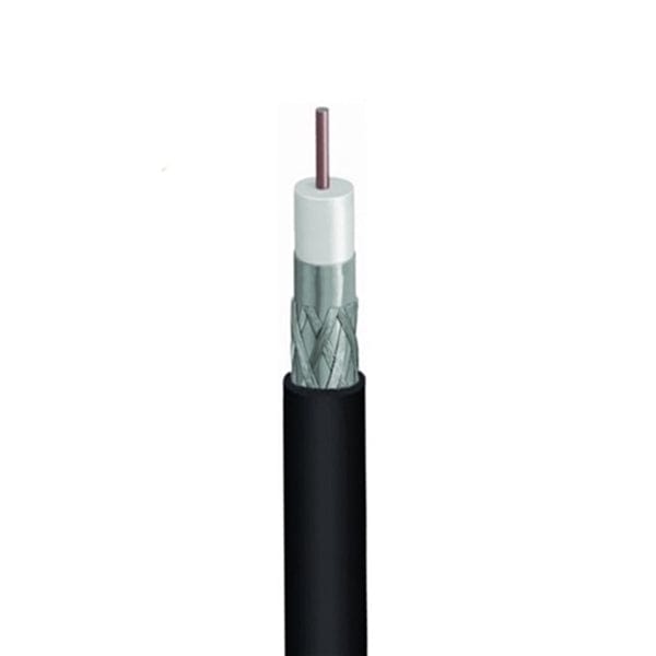 Sigma Wire & Cable Bulk Coax Sigma Wire & Cable | Bulk RG6 Coaxial Cable | Dual Shield, 60% Braid | 1000 ft Reel-N-Box | Black