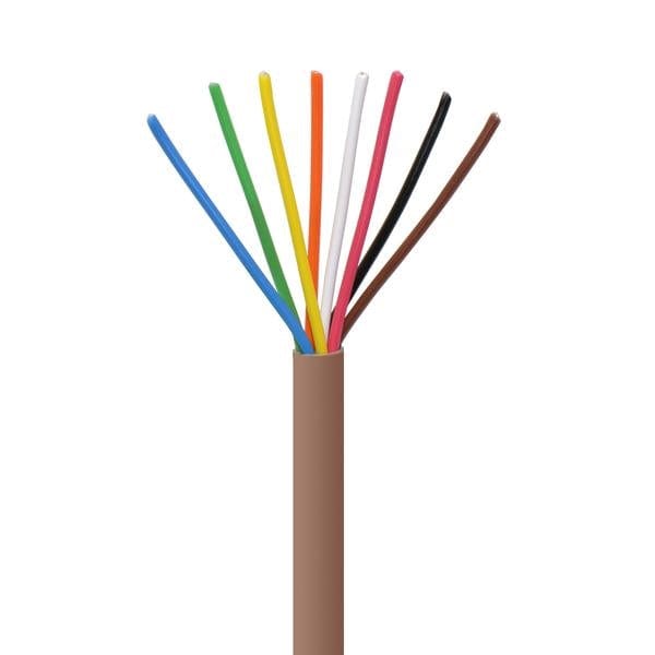 Sigma Wire & Cable Bulk Thermostat Sigma Wire & Cable | Bulk, Thermostat 20/8 CMR; 20AWG, 8C, Unshielded, 250ft Reel (Brown)