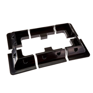 Conversions Technology Solar Panels Black Solar Bracket Mount kit set of 6 White