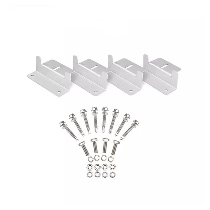 Conversions Technology Solar Panels Solar Panel Mounting Z Brackets Lightweight Aluminum Corrosion-Free