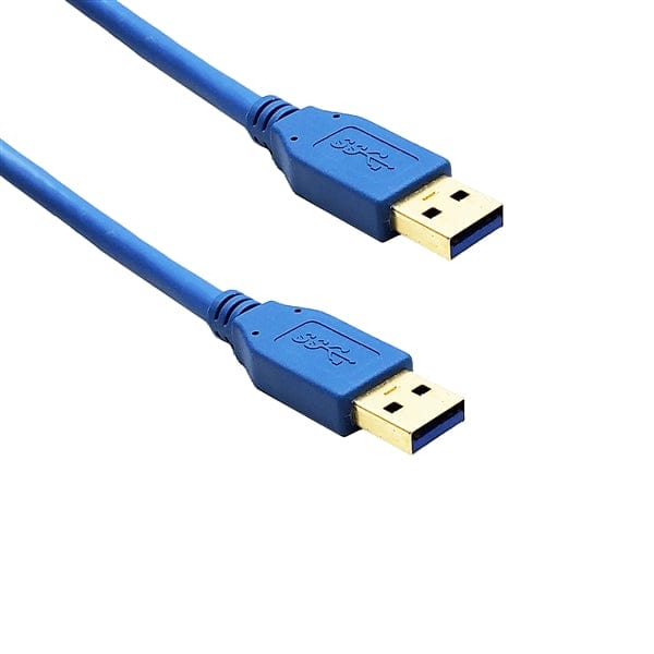 Omicron® Audio Video Cable USB 3.0 | USB 3.0, 28AWG, Gold Plated, Blue 10ft