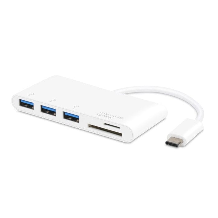 Koppa® Hub USB C Hub | USB 3.1 Type-C to USB 3.0 x 3 + Micro SD + SD/MMC Adapter