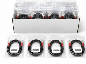 Custom cable assemblies kitted in labeled poly bags for project delivery