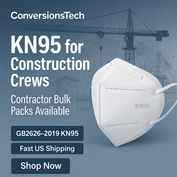 KN95 (Non-Surgical) Masks for Construction Crews