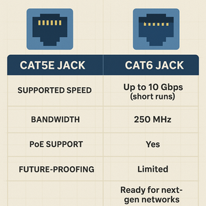 Can Cat6 Cables Work with Cat5e Jacks? Compatibility Explained (2025)
