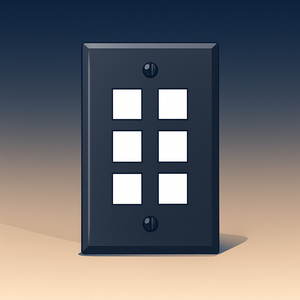 Keystone | RJ45 | USB | HDMI | Coax | Speaker | Fiber