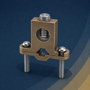 Ground rod and pipe clamps