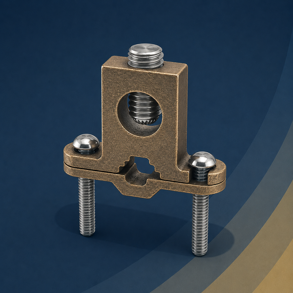 Ground rod and pipe clamps
