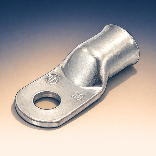 One-hole copper compression lug