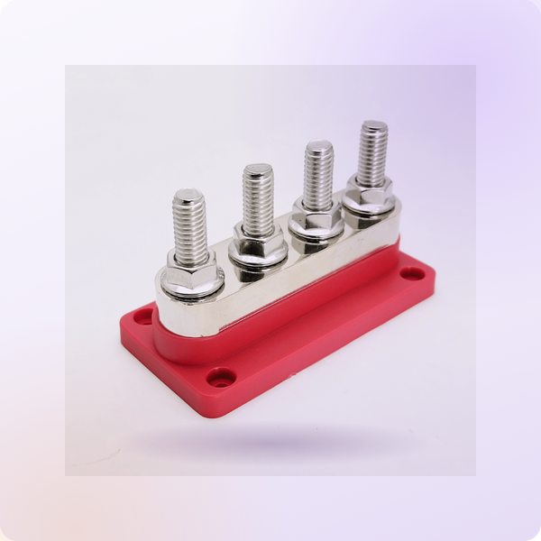 Busbars and power distribution — 600A copper busbars and distribution blocks | Conversions Tech
