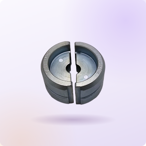 Compression lug dies — U-type 12-ton crimper dies, 8 AWG to 1000 MCM | Conversions Tech