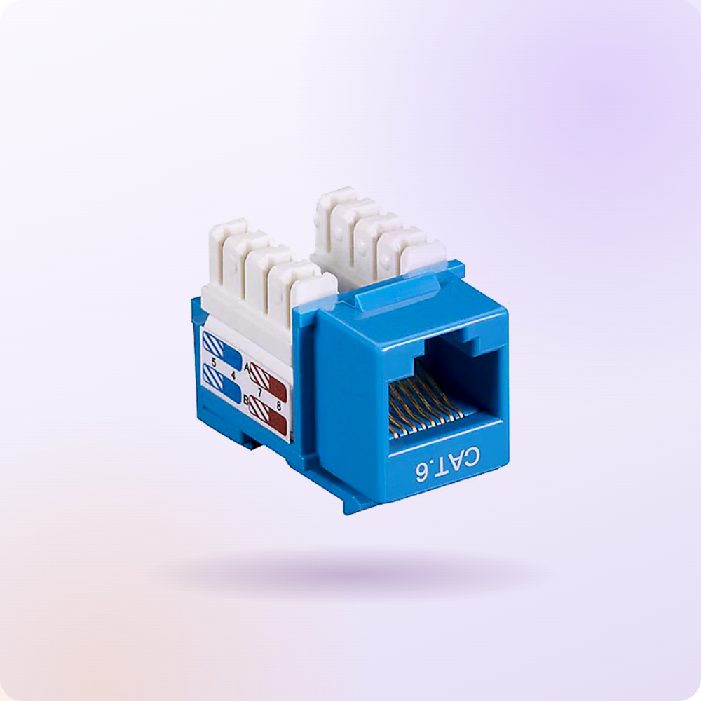 IT and datacom structured cabling — Cat6 keystone jacks, patch panels and fiber | Conversions Tech