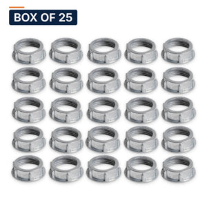 Conversions Tech Electrical > Conduit Fittings > Bushings & Locknuts Box of 25 ($0.40 ea) 1-1/2 in. Conduit Bushing, Steel | UL 514B | 3113-0112