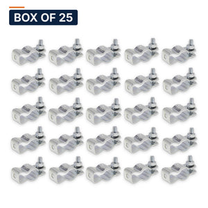 Conversions Tech Electrical > Conduit Fittings > Straps & Hangers Box of 25 ($0.48 ea) 1-1/2 in. Conduit Hanger with Bolt & Nut, Steel | CH-150